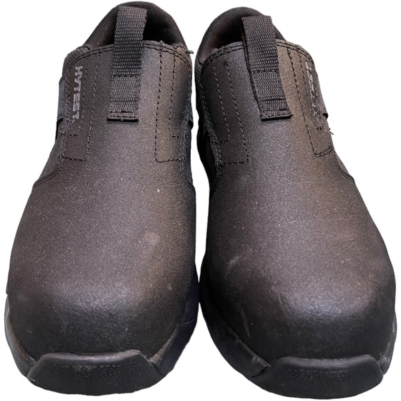 HYTEST Forge Comforssage Slip On Steel Toe Work Safety Shoes Black Size 5M - Picture 2 of 9